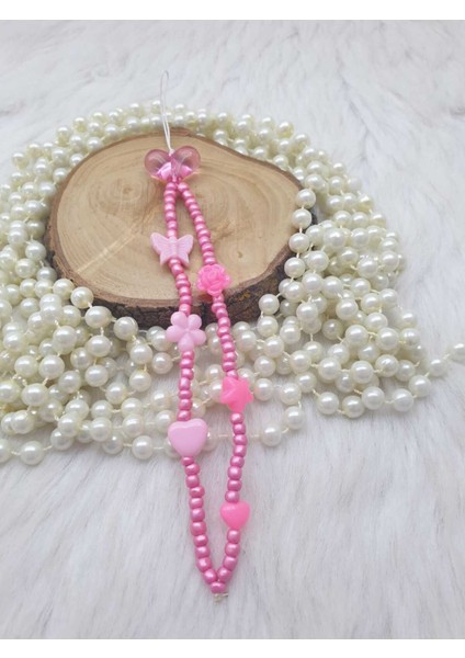Luxury Cüzdan Charmı-Telefon Charmı-Aksesuar-Charm-Özel Tasarım Hediyelik-Pembe Kalpli 1 Adet