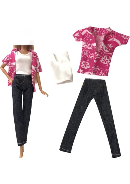 Luxury Oyuncak Bebek Kıyafet Seti- Pink Skirt 1 Adet