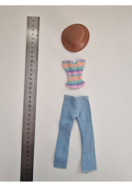Luxury Oyuncak Bebek 3'lü Kıyafet Seti (Boyutları Barbii Oyuncak Bebekler Için Uygundur) 1 Adet