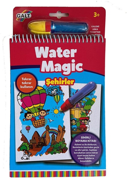 Luxury Water Magic Sihirli Boyama Kitabı Şehirler +3 Yaş 1 Adet