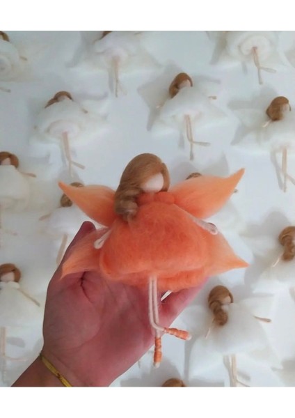 Luxury Peri Bebek, Yün Keçe, Peri Bebek, Melek Bebek 1 Adet