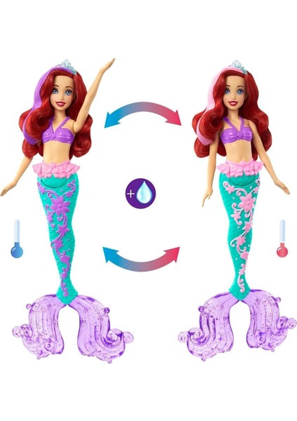 Luxury Disney Prenses Muhteşem Renk Değiştiren Saçlı Deniz Kızı Ariel 1 Adet