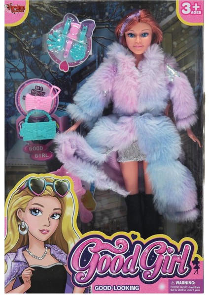 Luxury Kürklü Moda Aksesuarlı Bebek Rainbow Kürk 66768 1 Adet