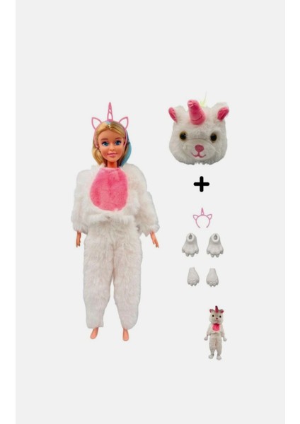 Luxury Oyuncak Beyaz Unicorn Aksesuarlı 30 cm Bebek 1 Adet fiyatları