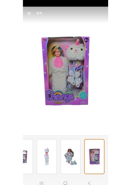 Luxury Oyuncak Beyaz Unicorn Aksesuarlı 30 cm Bebek 1 Adet indirimleri