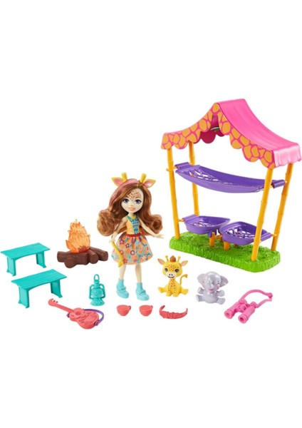 Luxury Enchantimals Kamp Eğlencesi Oyun Seti GTM33 1 Adet