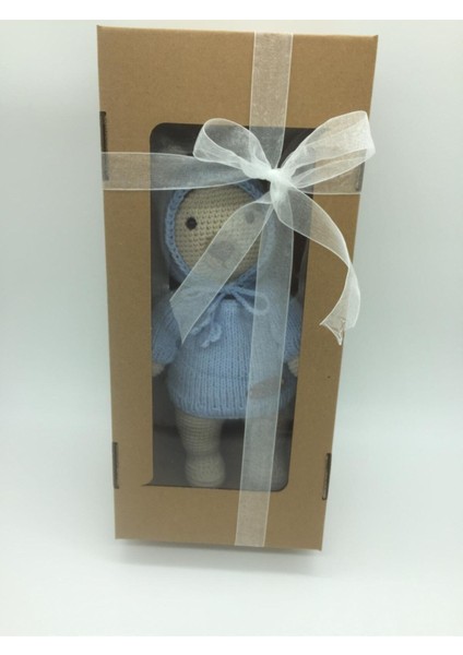 Luxury Amigurumi Mavi Uyku Arkadaşı Ayıcık 30 cm 1 Adet indirimleri