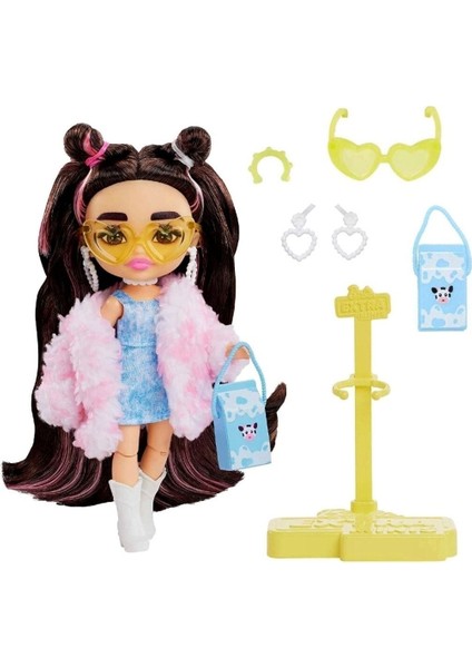 Luxury Extra Mini Bebekler Peluş Ceketli Elbise 1 Adet