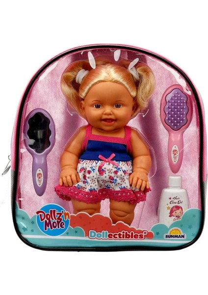 Luxury 20100 Nil Bebek Sırt Çantalı Set 23 cm Aksesuarlı Yeni Oyun Arkadaşım Oyun Arkadaşım Bebek 1 Adet