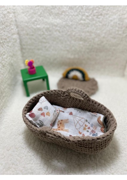 Luxury Oyuncak Bebek Beşiği Örgü Seti 17X11 1 Adet
