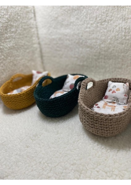 Luxury Oyuncak Bebek Beşiği Örgü Seti 17X11 1 Adet