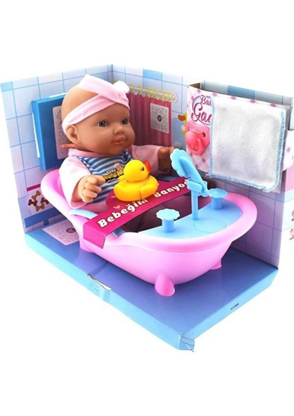 Luxury Sesli Baby Gadi Banyoda Bebeğim Seti 1 Adet