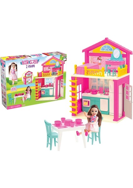 Luxury Lola'nın 2 Katlı Evi - Ev Oyuncak - Lola'nın 2 Katlı Ev Seti - Barbie Ev Seti 1 Adet