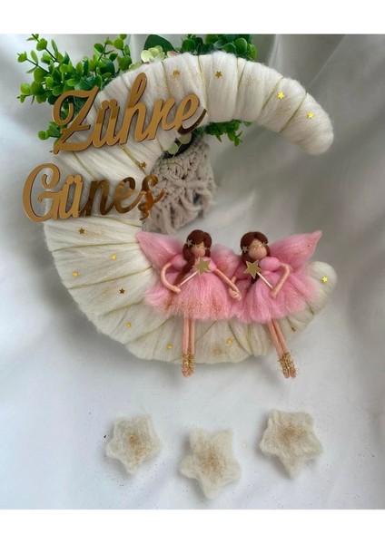 Luxury Keçe Kapı Süsü, Bebek Kapı Süsü, Peri Bebek 1 Adet