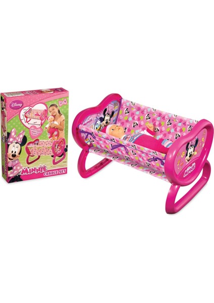 Luxury Minnie Mouse Oyuncak Beşik Seti 1 Adet