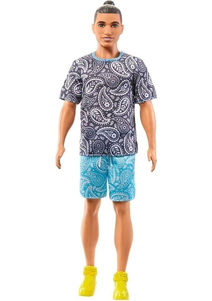 Luxury Yakışıklı Ken Bebekler Model 204 Paisley Tee T-Shirt 1 Adet