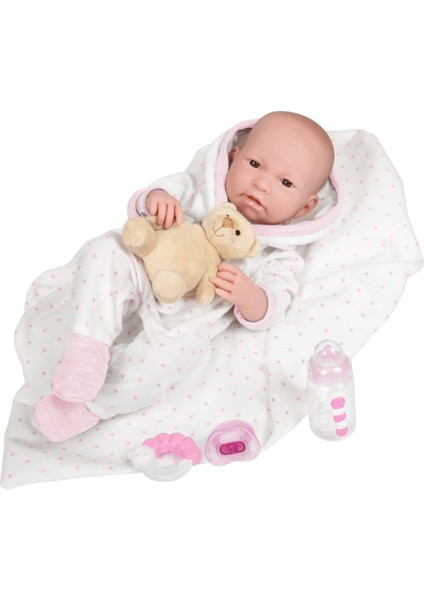 Luxury Pembe Yıldız Yenidoğan Oyuncak Kız Bebek 43 cm 1 Adet