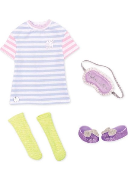 Luxury Girls Kıyafet Seti - Pajama & Mask 1 Adet