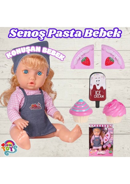 Luxury Senoş Pasta Yiyor - Türkçe Konuşan Senoş Et Bebek - Konuşan Bebek - Senoş Bebek - Pasta Et Bebek - S 1 Adet modelleri