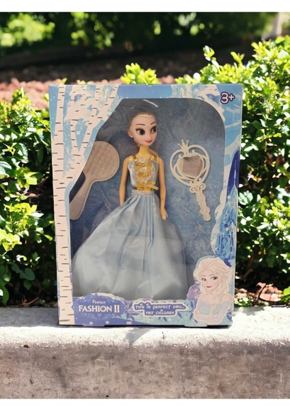 Luxury Frozen Karakterli Oyuncak Bebek Seti - Tarak ve Ayna Aksesuarlı 1 Adet
