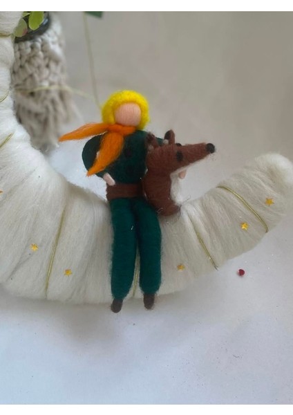 Luxury Küçük Prens Keçe Bebek, Küçük Prens, Keçe Erkek Bebek 1 Adet