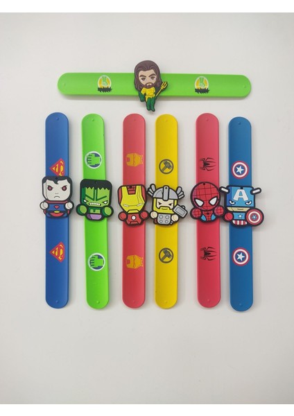 Luxury Marvel Kahramanları Slap Band Tekli Çocuk Bileklik 1 Adet fırsatları