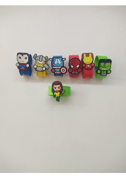 Luxury Marvel Kahramanları Slap Band Tekli Çocuk Bileklik 1 Adet indirimleri