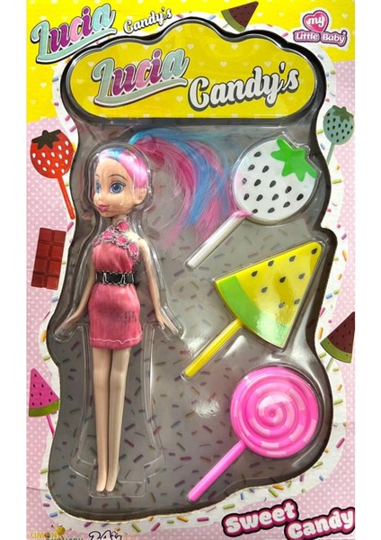 Luxury Limon Oyuncak Lucıa Candy's Çocuk Eğlenceli Lucıa Bebek ve Şekerleri Seti 1 Adet