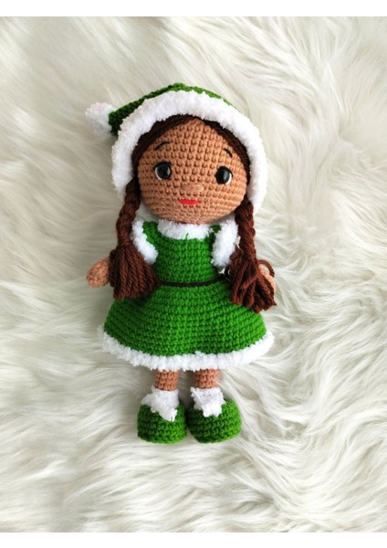 Luxury Amigurumi Kız Oyuncak Bebek El Yapımı 1 Adet
