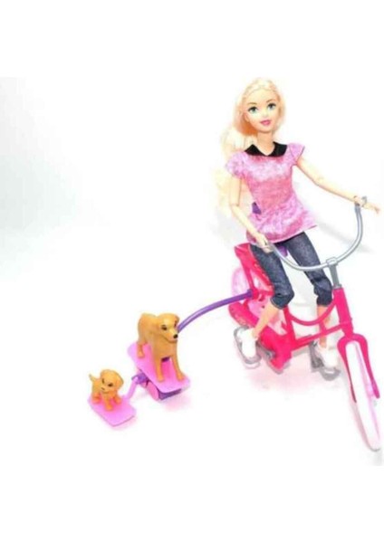 Luxury Köpekli ve Bisikletli Bebek Lüx Seti 1 Adet