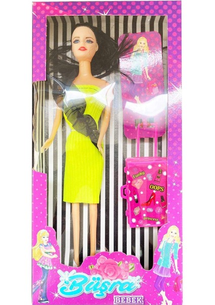 Luxury Seyahat Çantalı Büşra Bebek 30CM 1 Adet