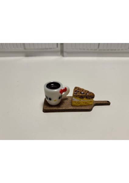 Luxury Minyatür Oyuncak Kek ve Çay 1 Adet