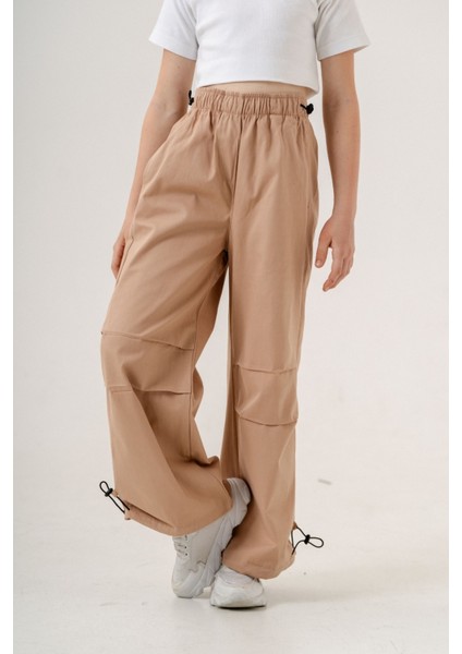 Kız Çocuk Beli Lastikli Keten Pantolon 2550