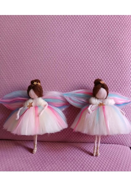 Luxury Keçe Peri Bebek, Keçe Melek Bebek, Keçe Bebek 1 Adet