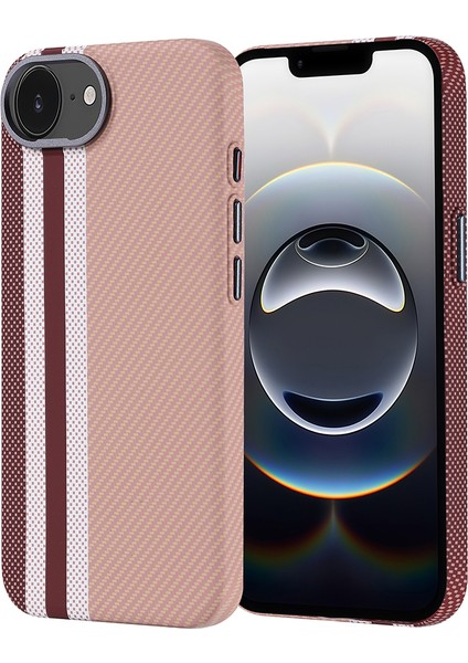 iPhone 16E Kılıf Magsafe Şarj Özellikli Karbon Fiber Görünümlü Zore Nekst Kapak - Gri-Siyah fiyatları