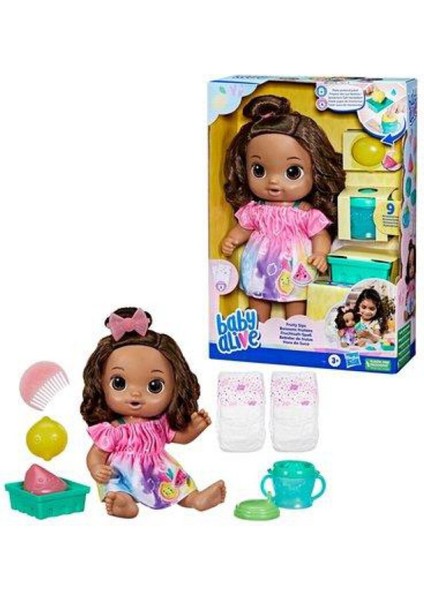 Luxury Baby Alive Bebeğimle Eğlenceli Yudumlar Esmer F7357 1 Adet