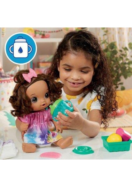 Luxury Baby Alive Bebeğimle Eğlenceli Yudumlar Esmer F7357 1 Adet