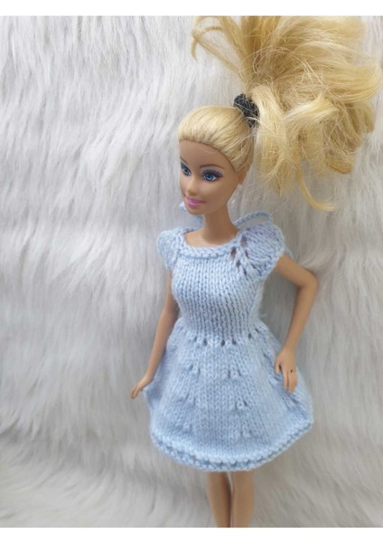 Luxury Örgü Bebek Elbisesi-Oyuncak Bebek Elbisesi-Aksesuar 1 Adet