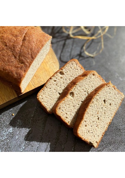 Glutensiz %100 Çiğkarabuğday Ekmeği (350GR) (Glutensiz Laktozsuz Vegan)