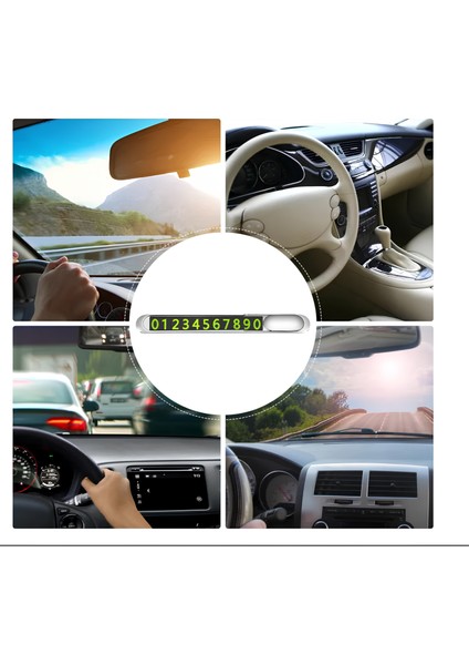 Araç Park Telefon Numaratörü Parkmatik %100 Metal Aç-Gizle Özellikli Fosforlu Torpido Üstüne Yapışan Otopark Irtibat No fiyatları