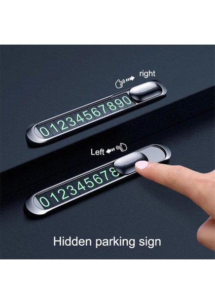 Araç Park Telefon Numaratörü Parkmatik %100 Metal Aç-Gizle Özellikli Fosforlu Torpido Üstüne Yapışan Otopark Irtibat No indirimleri