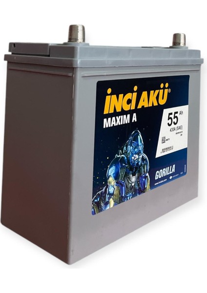 Inci Akü 12V 55 Amper 430A En Inci Akü (2024)