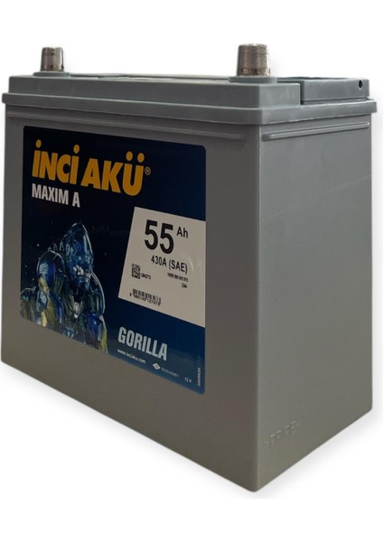 Inci Akü 12V 55 Amper 430A En Inci Akü (2024) fiyatları