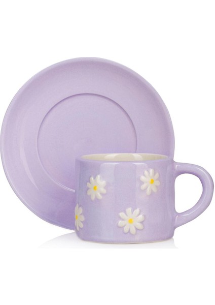 Lcw Home Çiçek Baskılı 2 Kişilik Porselen Kahve Fincan Takımı 100 ml