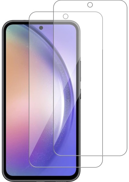 2 Paket Için Samsung Galaxy A54 5g Ekran Koruyucu, Temperli Cam, Kılıf Dostu, Kabarcıksız, Hd Şeffaf, Kolay Kurulum (Yurt Dışından)