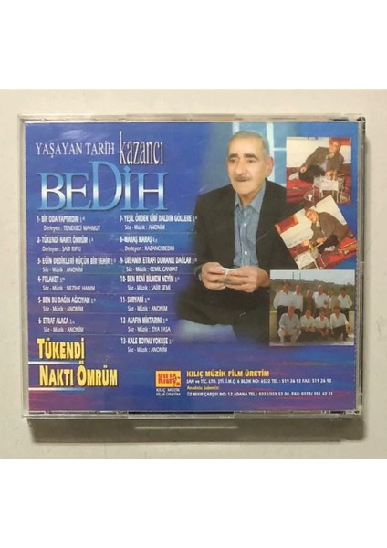 Kazancı Bedih Tükendi Nakti Ömrüm CD (Orjinal Dönem Baskı) fiyatları