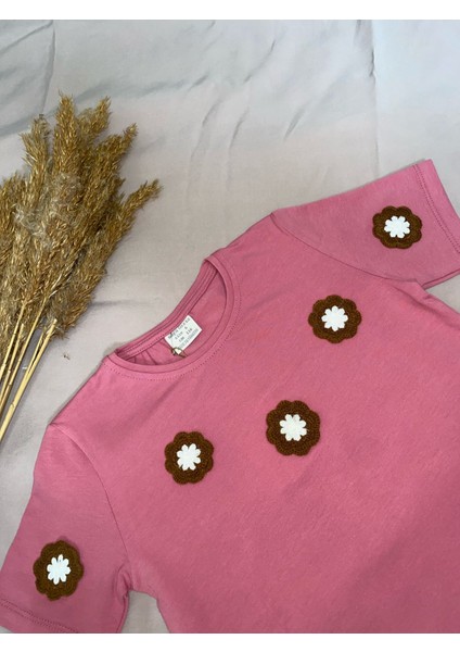 Kız Çocuk Çicekli Tshirt modelleri
