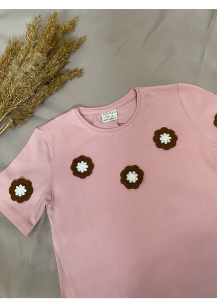 Kız Çocuk Çicekli Tshirt modelleri