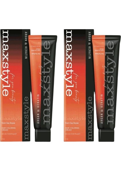 SPS522 Argan ve Keratin 2025/09.01 Küllü Sarı 60 ml 2 Adet Saç Boyası Oksidansız