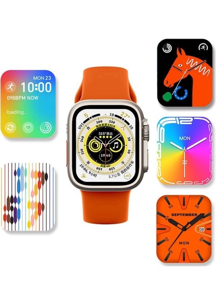 WS28 Ultra 49MM Siri Tansiyon Ateş Nabız Ölçer Akıllı Saat